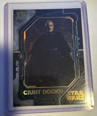 Count Dooku ERROR Star Wars Prerelease 2023 IP #01 Holofoil Chase 55pt Car - Image 1 of 2