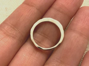 RLM studio Robert Lee Morris hammered stack ring guard SZ 5 sterling silver 925 - Picture 1 of 6