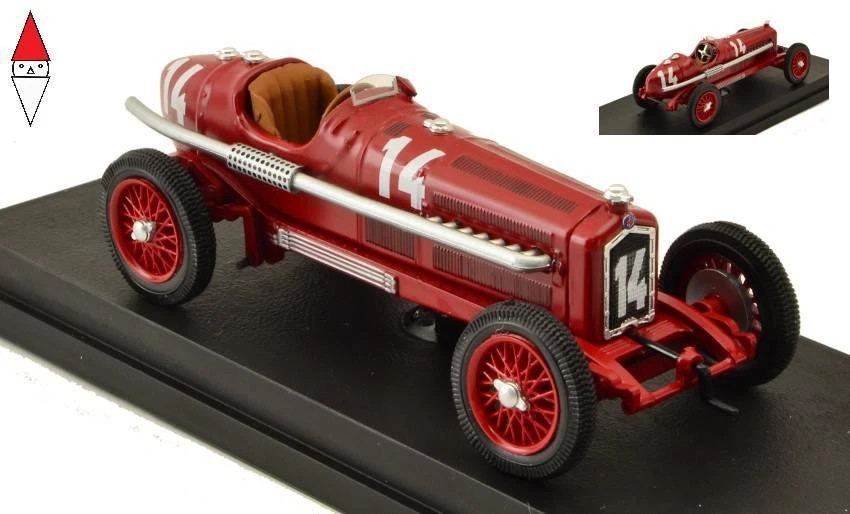 1/43 RIO ALFA ROMEO F1  P3 N 14 MONZA GP 1932 G.CAMPARI RED - Immagine 1 di 3