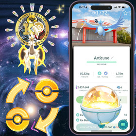 Pok&eacute;mon PTC&mdash;TRADE GO &mdash; Shiny Articuno &mdash; Pok&eacute;Park KANTO Background&mdash;Digital♻️