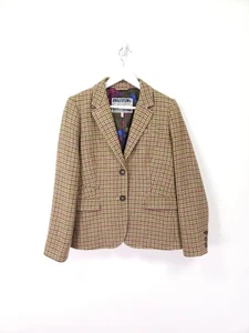 Joules Sakko Gr. 14 braun Portman Blazer Dogstooth Wolle Tweed Country Hacking - Bild 1 von 13