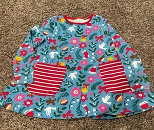 mini boden Christmas tunic with pockets size 8 to 9 years - Picture 1 of 3