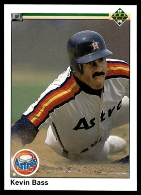 Kevin Bass 1990 Upper Deck #302 Houston Astros 31960 Baseball Card - Image 1 of 2