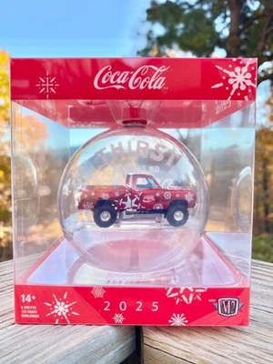 1974 Dodge W200 Power Wagon Truck 2025 M2 Machines Coca-Cola Christmas Ornament - Image 1 of 4