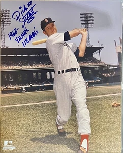 Dick Stuart foto autografata firmata 8x10 pirati Red Sox Dodgers Mets Coa - Foto 1 di 2