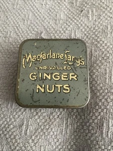 Vintage Macfalane Langs konkurrenzlose Ingwer Nüsse Keksdose Probe Größe - Bild 1 von 7