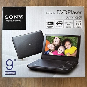 Sony DVP-FX980 Portable DVD Player with 9" Screen New - Picture 1 of 6
