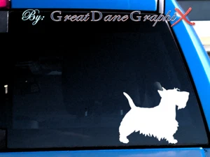 Scottish Terrier #1 - Calcomanía adhesiva de vinilo - Elección de color - ALTA CALIDAD - Imagen 1 de 2