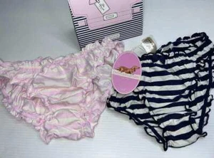 NEW WITH TAGS LADIES PETER ALEXANDER STRIPE BRIEFS IN BAG SIZE XXS - Picture 1 of 11