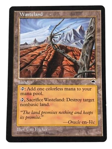 MTG Wasteland - Tempest Land Regular Vintage Old School - Picture 1 of 2
