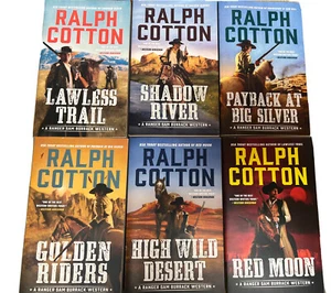 Author Ralph Cotton Lot of 6  Ranger Sam Barrack  Western - Picture 1 of 7