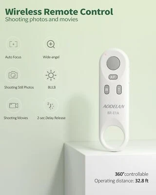 Controle remoto sem fio BR-E1 para Canon R3 R5 R8 R50 M50 800D 200D G5XII G7XIII - Imagem 1 de 4