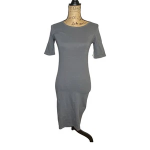 Women's Lularoe Julia Dress Size XXS 2XS Gray Knee Length Stretch (1014) - Picture 1 of 8