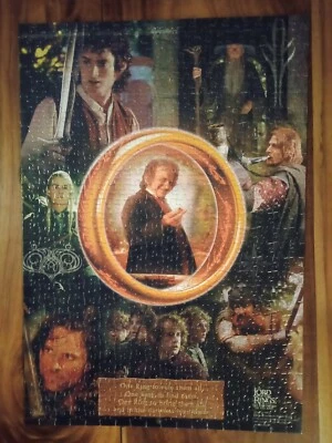 Lord of the Rings One Ring to Bind Them All Jigsaw Puzzle 500 pce complete 2001 - image 1 of 3