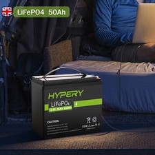 50Ah 12.8V LITHIUM LiFePO4 Deep Cycle Battery For Leisure RV Solar Off-grid Home