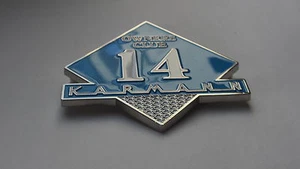 VW Karmann Ghia VW Type 14 Grill badge Emblem Karmann coupe convertible logo - Picture 1 of 6