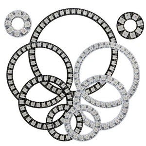 WS2812B 8/16/24/35/45 LEDs Pixel Ring adressierbar LED Module Vollfarbe DC 5V - Bild 1 von 20