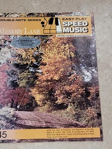 Vtg Sight & Sound Easy Play Memory Lane Song Book Piano Guitar Vocal - Picture 1 of 3