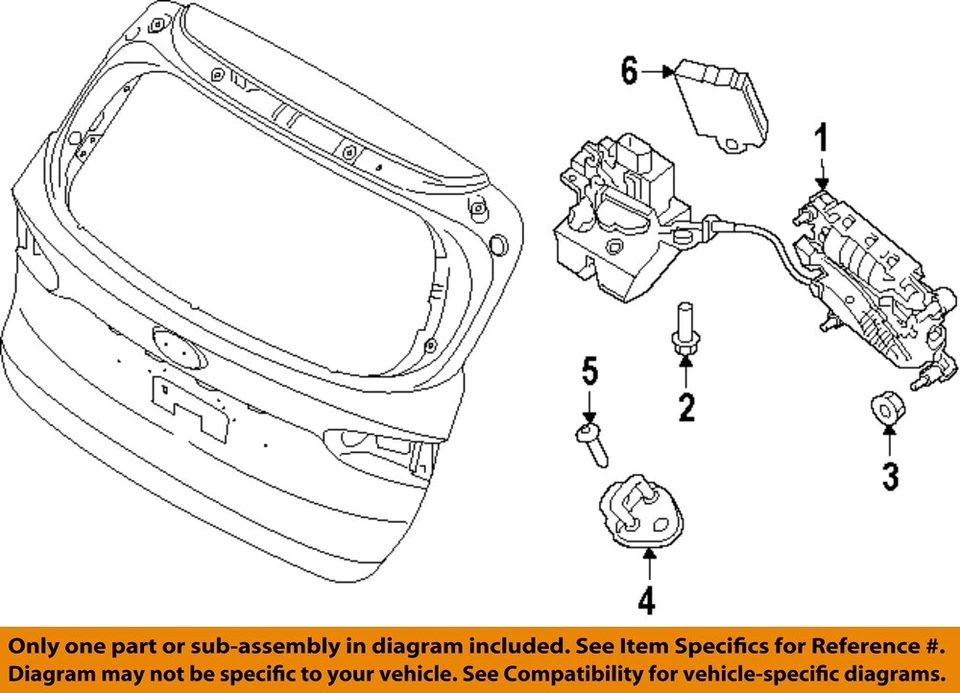Оригинальная гайка в сборе для бокового зеркала заднего вида двери HYUNDAI 11-16 Elantra 1339506001 - Изображение 1 из 1