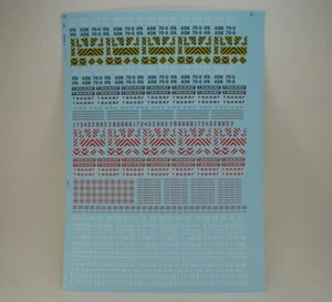 Decalbogen Decals Takraf, ADK Krane, TAXI, Sanität, Feuerwehr - 1:87 H0 - Bild 1 von 2