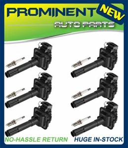 6 Ignition Coil & Platinum Spark Plug for 1999-2005 Volkswagen Golf Passat UF290 - Picture 1 of 6