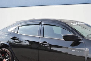 HIC USA 2017 to 2020 Civic side window visor vent shade deflector HATCHBACK ONLY - Picture 1 of 7