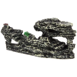 Aquarium-Berg-Ornament, Kunstharz, Steingarten, fließendes Wasser, - Bild 1 von 12