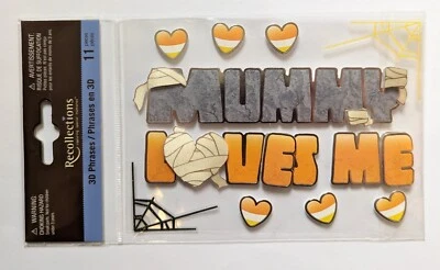 Mummy Loves Me Halloween Scrapbooking Stickers By Recollections - Image 1 of 3