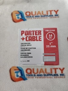 Porter Cable FN16100 16 Ga. 1" Galvanized Finish Nail 2500/ Box - Picture 1 of 3