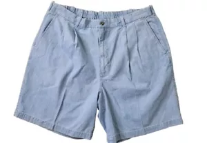 Outer Rim Pleat d Denim Shorts Herren 40 Dad Style Blue Jeans 80s Style Preppy Neu mit Etikett - Bild 1 von 5