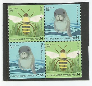 Chipre de cuadernos de sellos Europa 2021 animales salvajes nacionales en peligro de extinción nuevos - Imagen 1 de 1