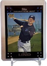 2007 Topps Adam Lind Toronto Blue Jays Rookie RC Card #279 W/Top Loader