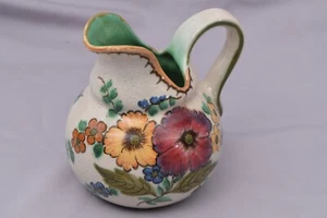 Vintage Signed 2547 AREO Royal Zuid Holland GOUDA A 6" Pitcher with Sticker - Picture 1 of 9