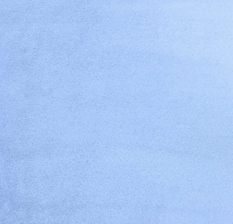 Minky solid Soft fur Light Blue cuddle fabric By The Yard 60” Wide - Image 1 of 1