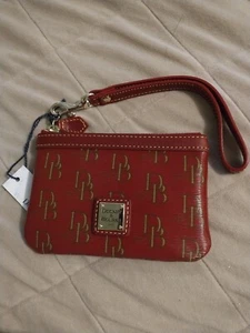 Vintage - Dooney & Bourke Wristlet - Red & Tan - New w/ Tags - Picture 1 of 4