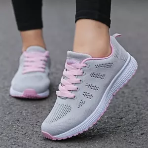 Women Sneakers Casual Shoes Running Sneakers Walking Casual Mesh Flat Shoes - Picture 1 of 10