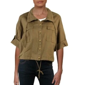 Womens new Lauren Ralph Lauren 12 military green crop jacket - Picture 1 of 10