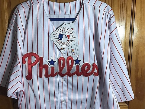 CLIFF LEE AUTHENTIC PHILADELPHIA PHILLIES MAJESTIC PINSTRIPE JERSEY SIZE 54 NWT Cover