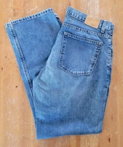 J Crew Mens Jeans 36x34 (36x30) Actual Size Blue Denim Straight Leg Relaxed - Picture 1 of 8