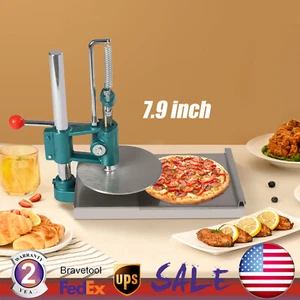 Máquina de prensa de pastelería manual comercial masa chapati hoja corteza de pizza plana - Imagen 1 de 16
