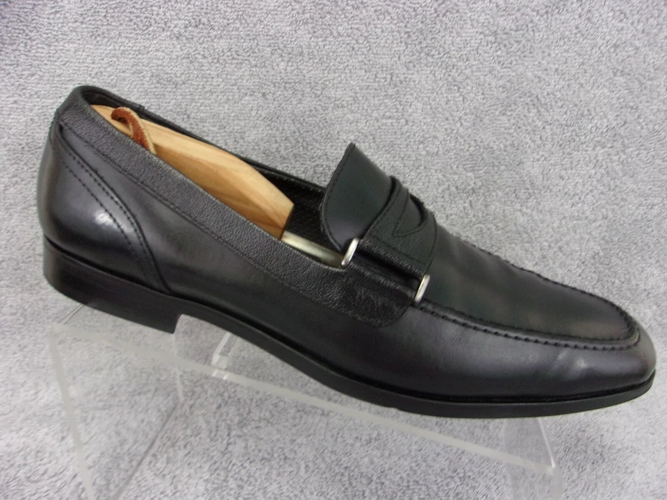 Marc New York Andrew Marc black leather slip on penny loafer men's US9.5 - Image 1 of 4