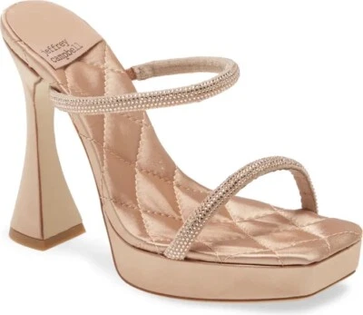 NUEVA Sandalia Jeffrey Campbell Película Slide - Desnuda - 5.5 EE. UU. Foto 1 de 4