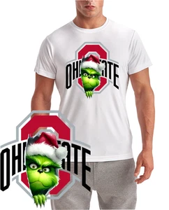 New / Ohio State Buckeyes Grinch T-Shirt / Wicking Tee - Picture 1 of 3