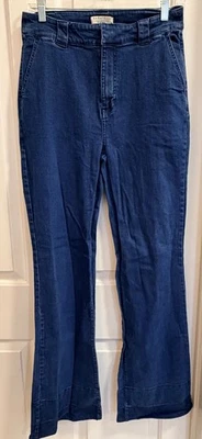 Bagatelle Collection Women’s Denim Trouser Pants Size 29 – Wide Leg, Dark Wash - Image 1 of 4