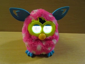 Superb FULLY Working FURBY BOOM White/Pink Polka Dot (Video in listing) FREE P+P - Picture 1 of 4
