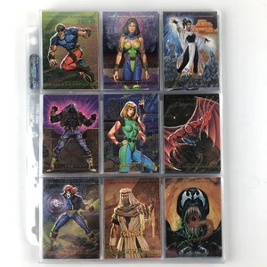 1993 Marvel Masterpieces Komplettsatz Base plus S1-8 in Ordnerseiten - Bild 1 von 9