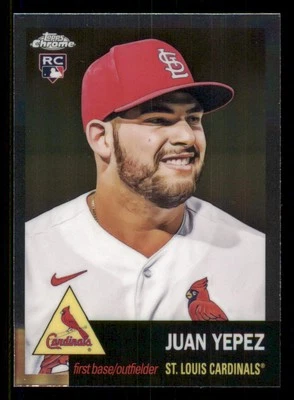 2022 Topps Chrome Platinum Anniversary #385 Juan Yepez RC - Image 1 of 2