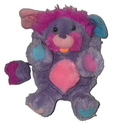 Peluche Pretty Bit Mattel Popples 1986 vintage 8" rosa púrpura Foto 1 de 4
