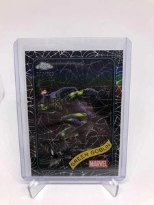 2025 Topps Chrome Marvel Green Goblin Spiderweb Refractor /399 - Picture 1 of 2