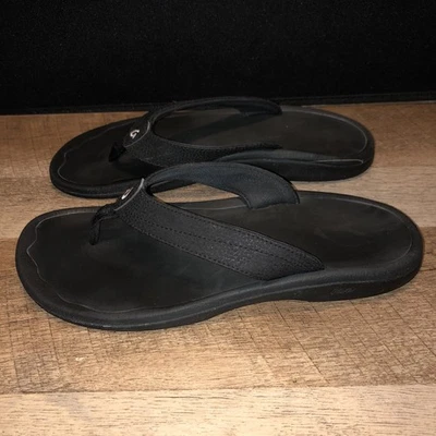 Sandalias chanclas negras OluKai Shana talla 8 Foto 1 de 4